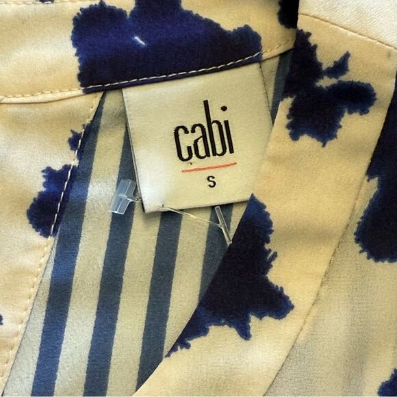 CAbi Bonita Floral Stripes Hi Lo Tunic Tank Top Size Small - Picture 9 of 10